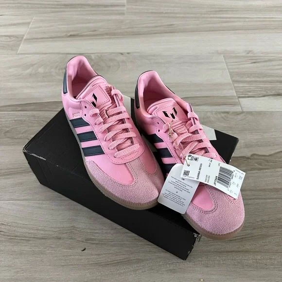Adidas Samba Messi Soccer Sneakers; Pink; Size Men’s 8 and Women’s 9 1/2 - Picture 2 of 6